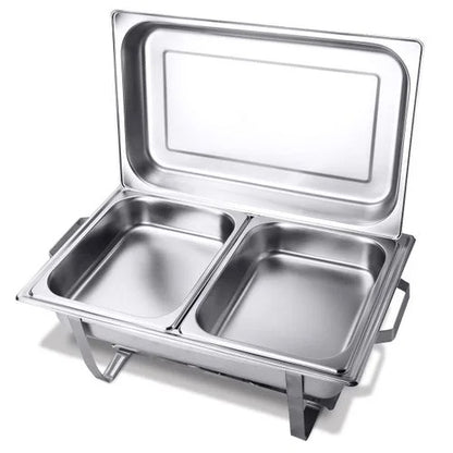 Stainless Steel Double Tray Chaffing Dish