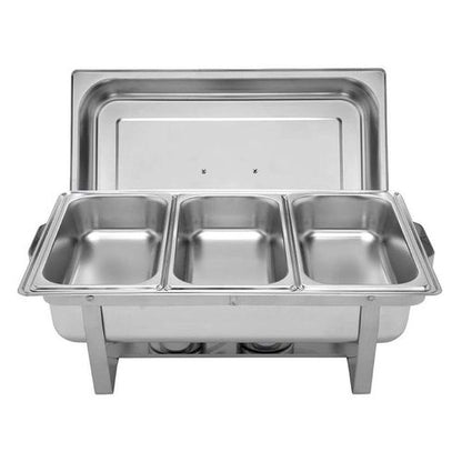 Stainless Steel Triple Tray Chafing Dish