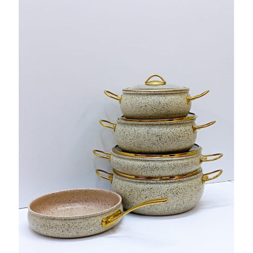 Granite 9pcs Coating Kitchen Cookware Set