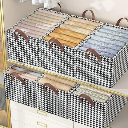 Non Woven Checked Wardrobe Organizer