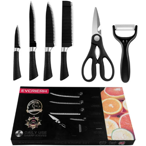 Stainless Steel 6pcs Knives Set