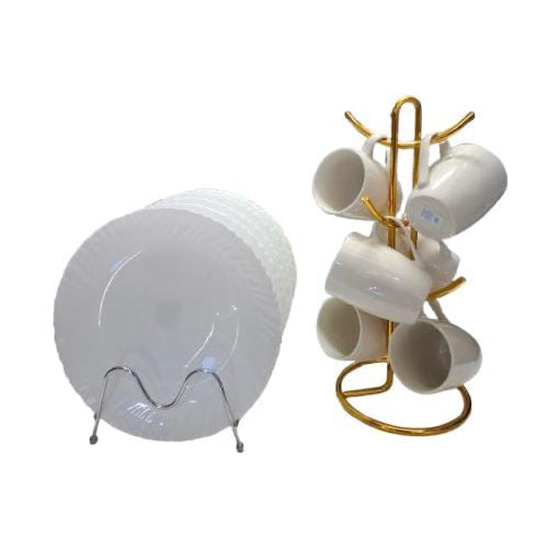Ceramic 12pcs White Dinner Set