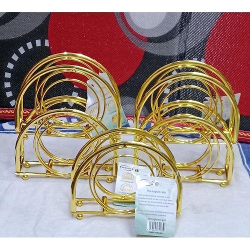 Metallic Gold Serviette Holder