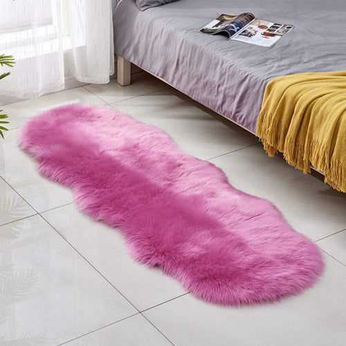 Faux Fur 60x160cm Bed Side Mat