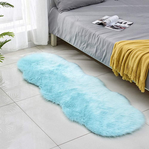 Faux Fur 60x160cm Bed Side Mat