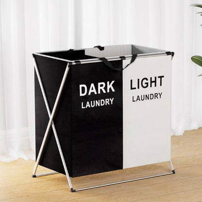 2 Section Light & Dark Laundry Basket