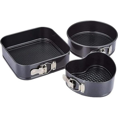 High Quality Non Stick 3pcs Cake Mould/Baking Tins