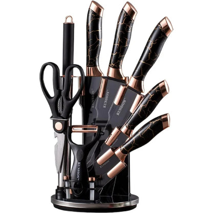Marble 7pcs Professional Chef Knife Set