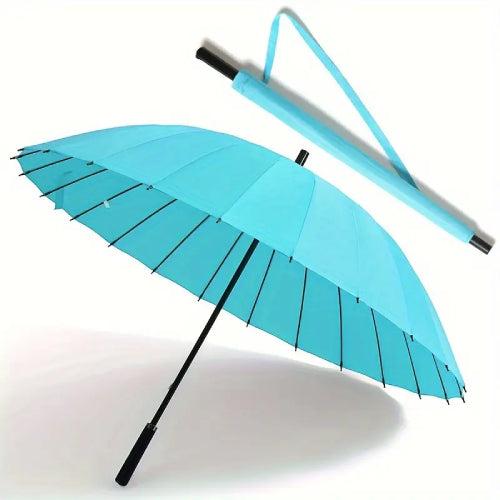 Durable 24-Rib Extra-Long Handle Golf Umbrella