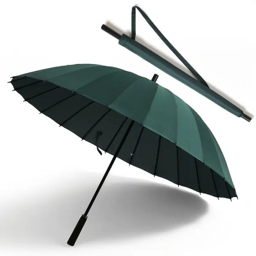 Durable 24-Rib Extra-Long Handle Golf Umbrella