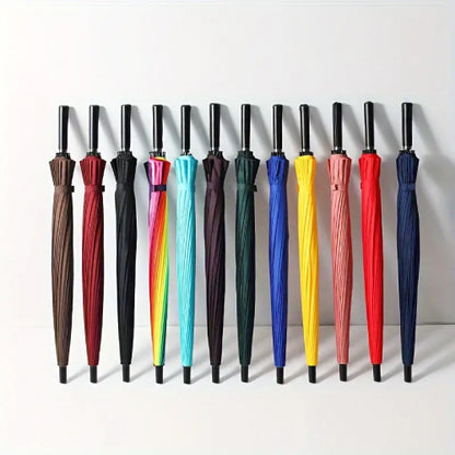 Durable 24-Rib Extra-Long Handle Golf Umbrella