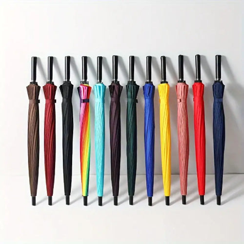 Durable 24-Rib Extra-Long Handle Golf Umbrella