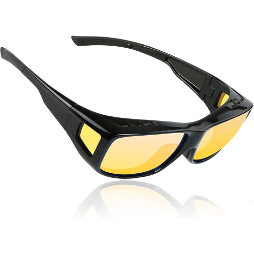 Anti Glare Polarised Night Time - Yellow Tinted Driving Glasses