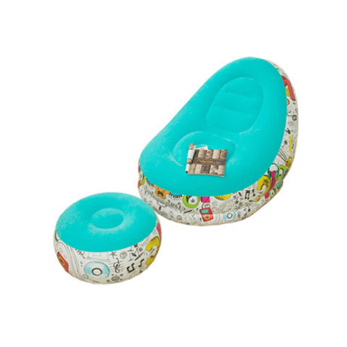 Inflatable Seat Plus Foot Rest with Pump