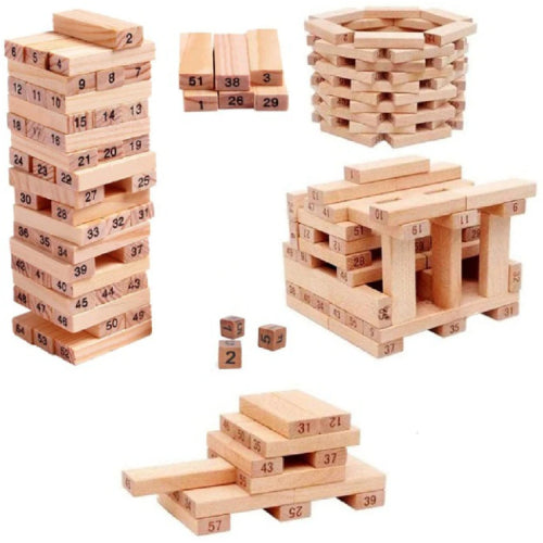 Jenga Block Game 54Pcs
