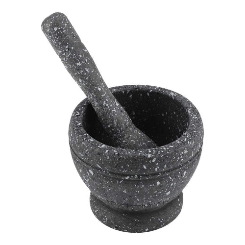 Mortar and Pestle Grinder Bowl with Rod Hammer