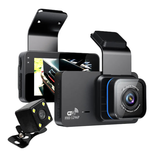 Dual Lens Vehicle Blackbox DVR HD-1296P Dash Camera