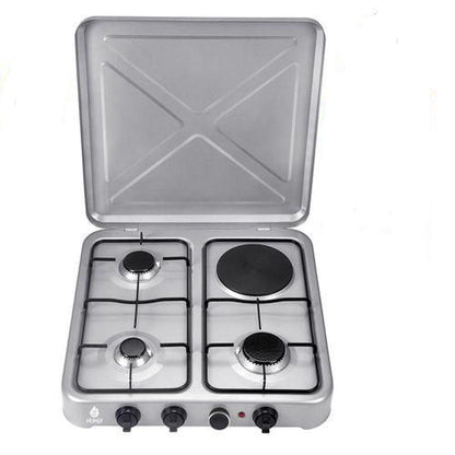 Nunix LT04-02 Table Top 3 gas + Electric Burner Stove