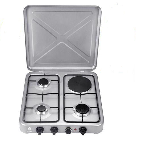 Nunix LT04-02 Table Top 3 gas + Electric Burner Stove