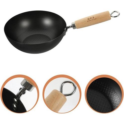 Heavy Duty Mini WOK Uncoated 26cm Non Stick Pan