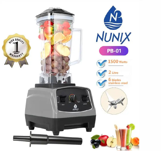 Nunix 2L 1500W PROFESSIONAL BLENDER Heavy Duty Commercial Blender PB-01