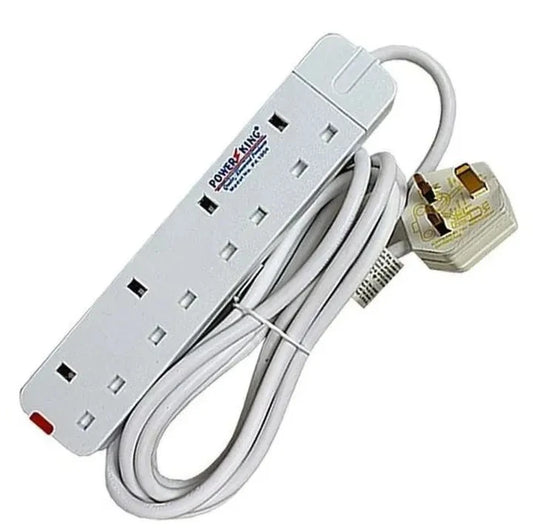 Power King Heavy Duty 4-way Power/Socket Extension Cable Charging Outlet extension cable